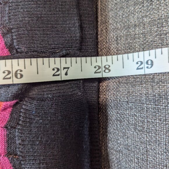 SI-IAE Silk Cashmere Chevron Cardigan | Designer Rainbow Knit - Picture 10 of 12